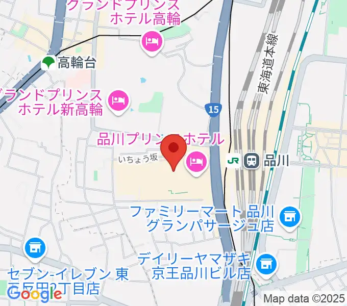 T・ジョイPRINCE品川の地図