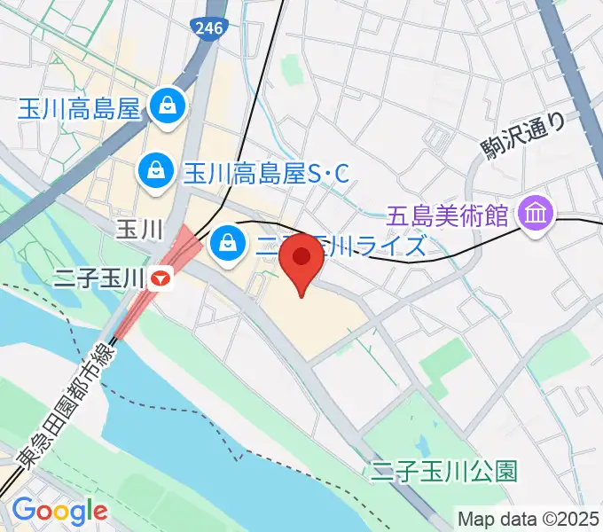 109シネマズ二子玉川の地図