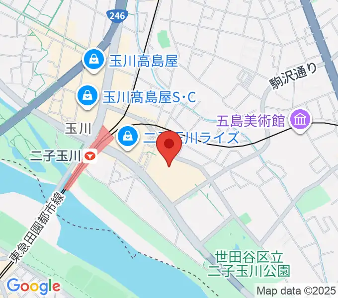109シネマズ二子玉川の地図