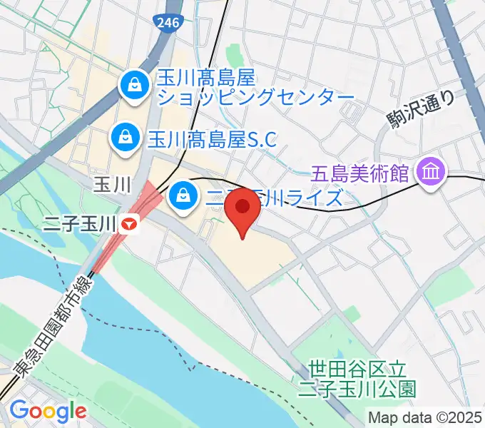 109シネマズ二子玉川の地図