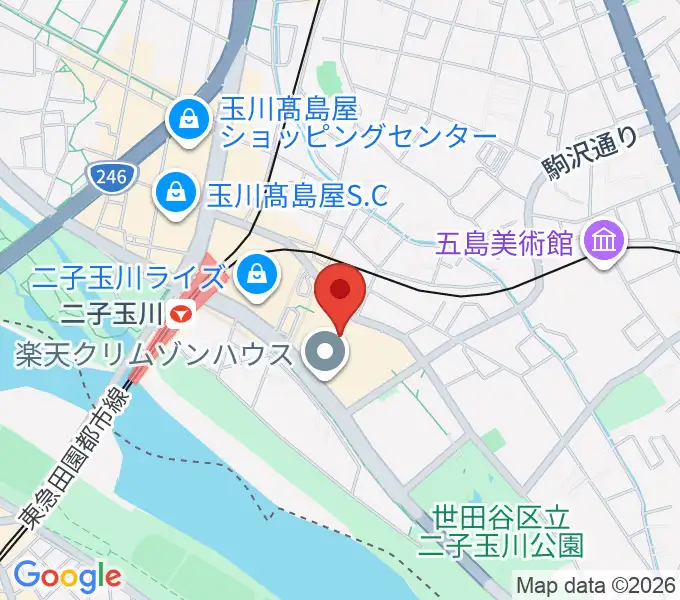 109シネマズ二子玉川の地図