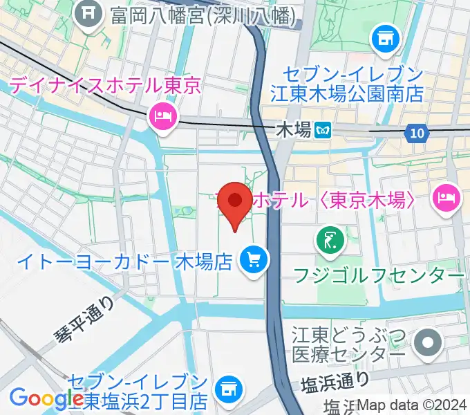 109シネマズ木場の地図