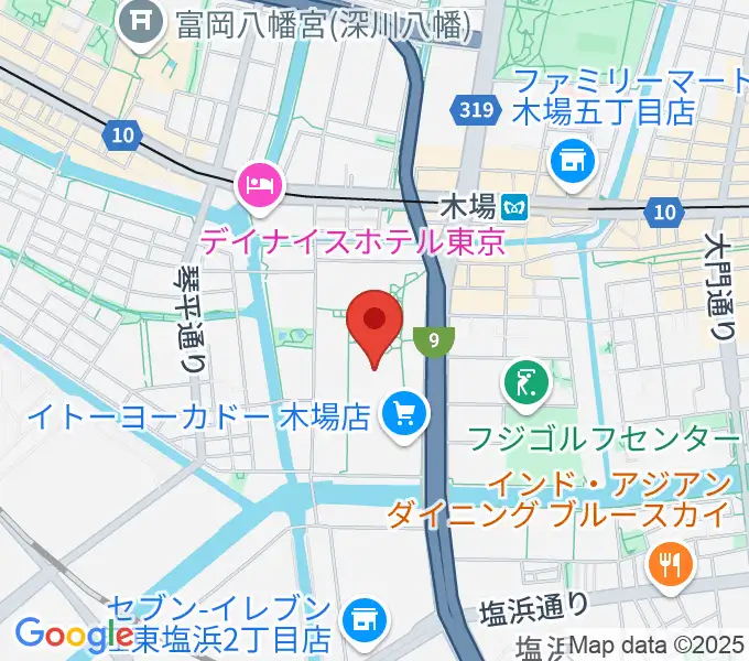 109シネマズ木場の地図