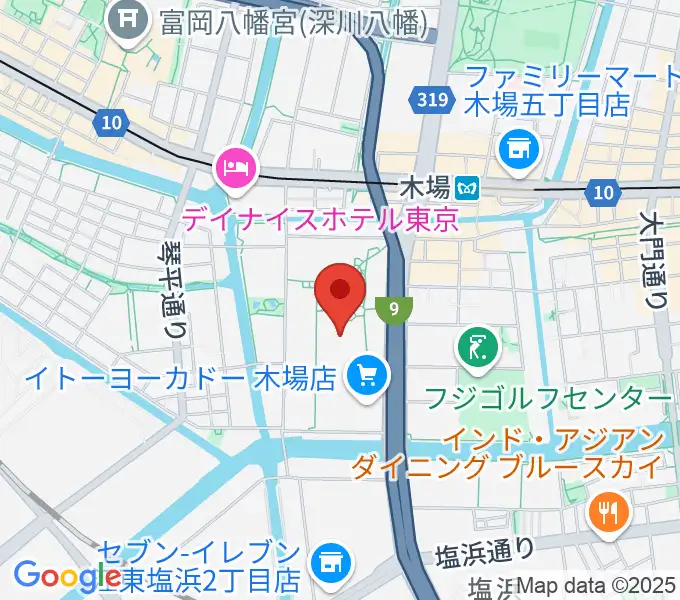 109シネマズ木場の地図