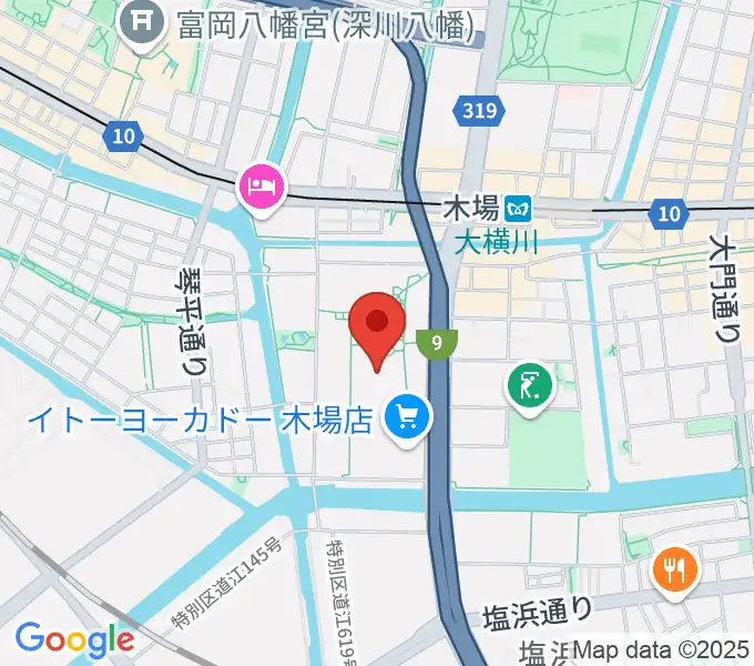 109シネマズ木場の地図