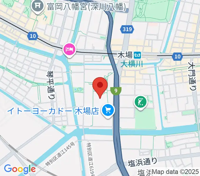 109シネマズ木場の地図