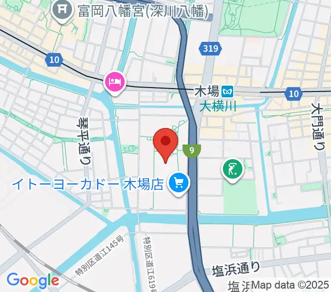 109シネマズ木場の地図