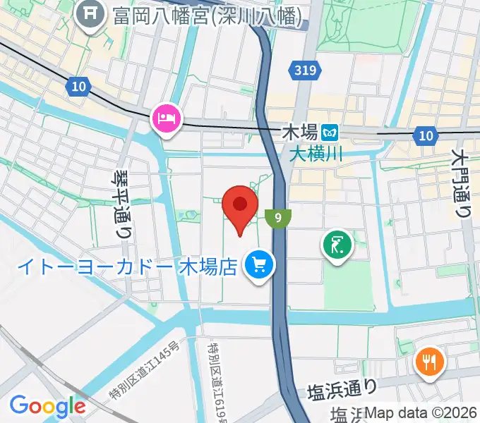 109シネマズ木場の地図