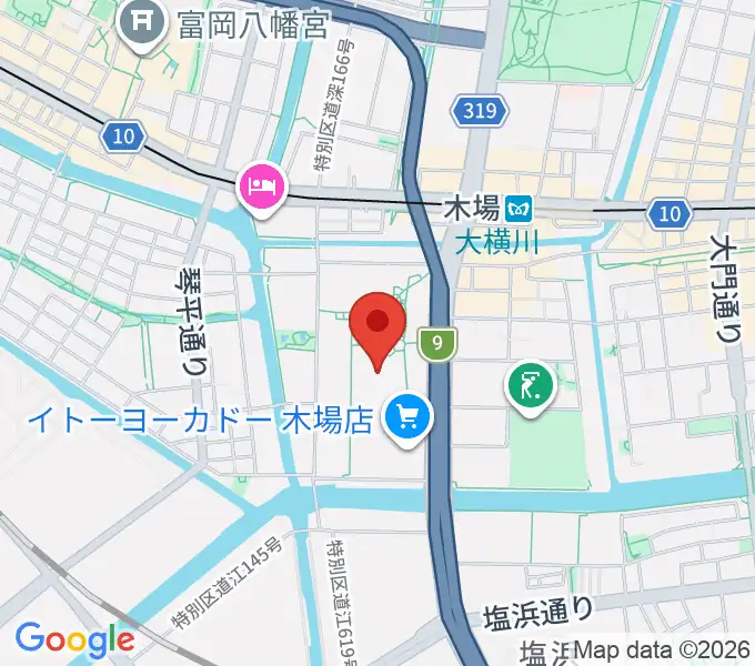 109シネマズ木場の地図