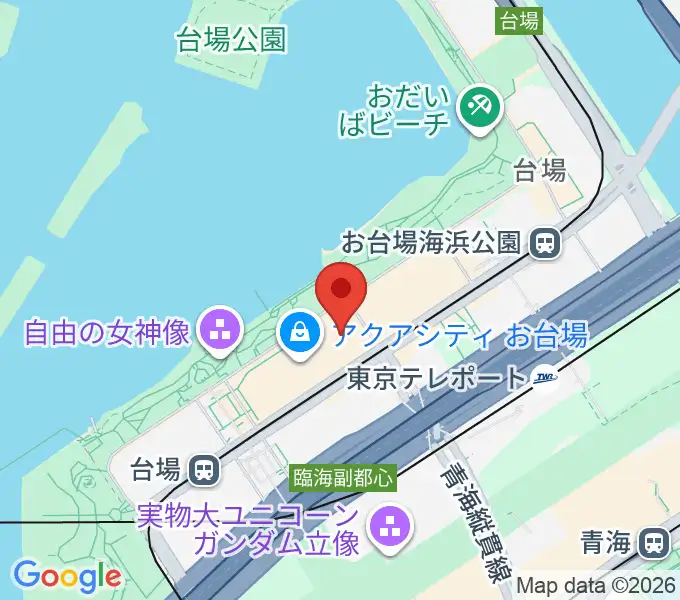 ユナイテッド・シネマ アクアシティお台場の地図