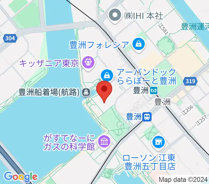 ユナイテッド・シネマ豊洲の地図