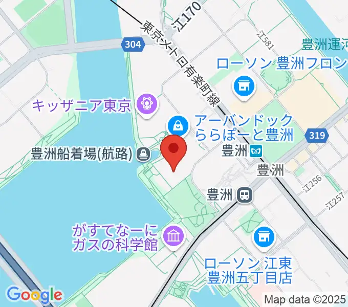 ユナイテッド・シネマ豊洲の地図