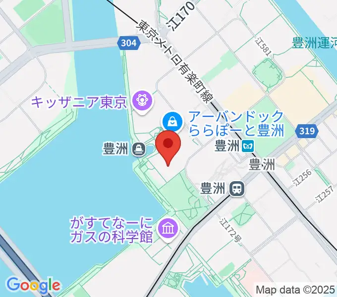 ユナイテッド・シネマ豊洲の地図