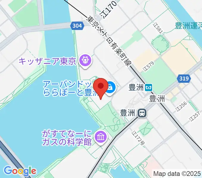 ユナイテッド・シネマ豊洲の地図