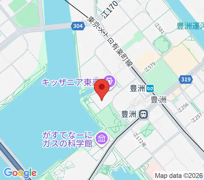 ユナイテッド・シネマ豊洲の地図