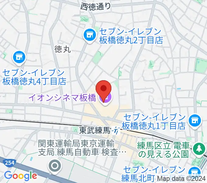 イオンシネマ板橋の地図