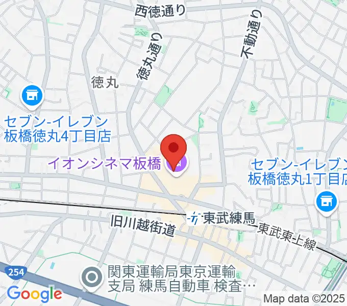 イオンシネマ板橋の地図