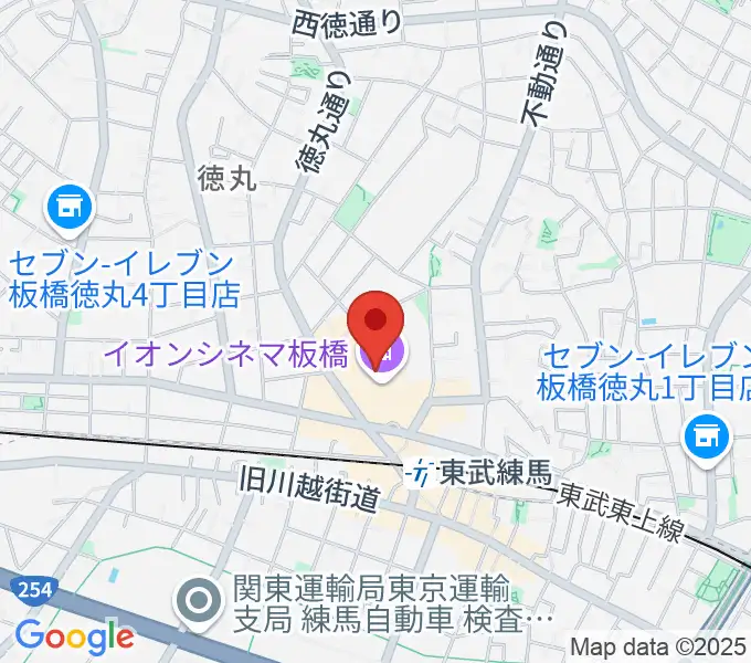 イオンシネマ板橋の地図