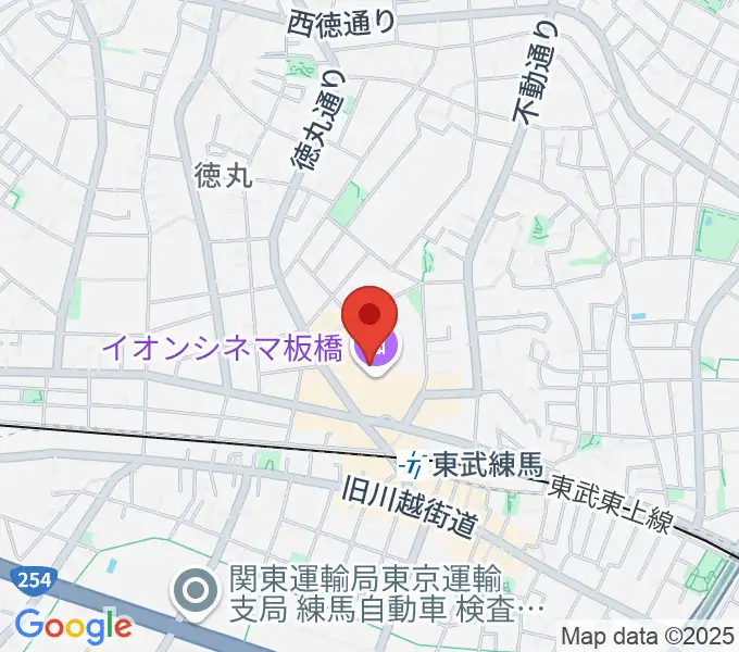 イオンシネマ板橋の地図