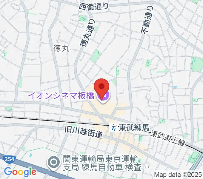イオンシネマ板橋の地図