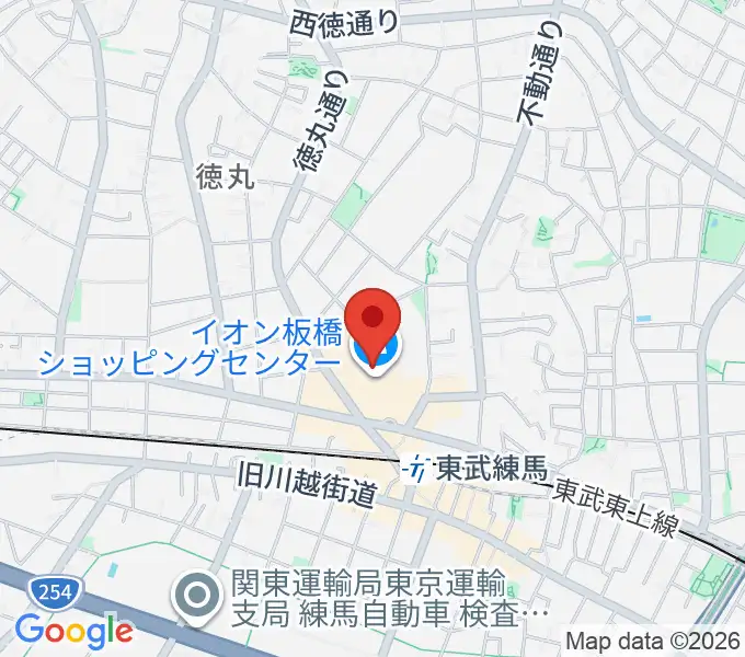 イオンシネマ板橋の地図