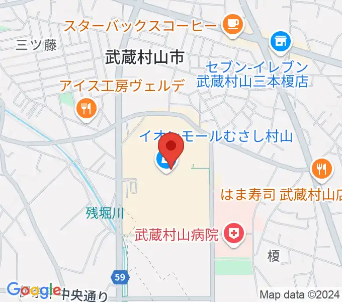 イオンシネマむさし村山の地図