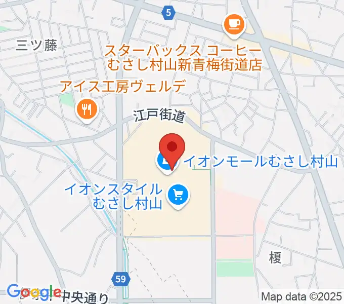 イオンシネマむさし村山の地図