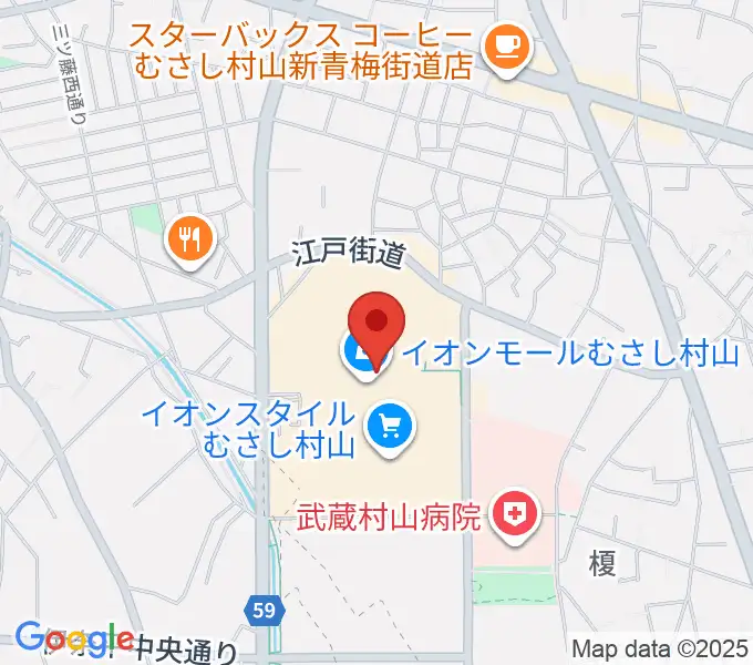 イオンシネマむさし村山の地図