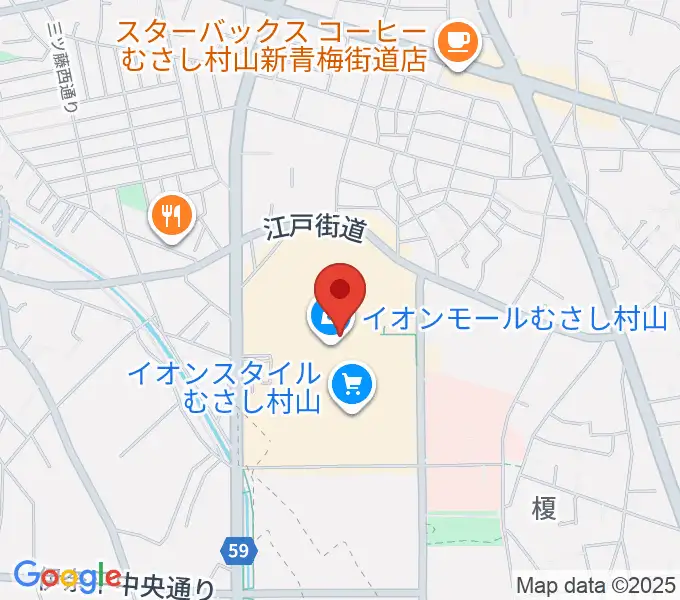 イオンシネマむさし村山の地図
