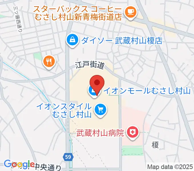イオンシネマむさし村山の地図