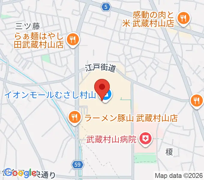 イオンシネマむさし村山の地図