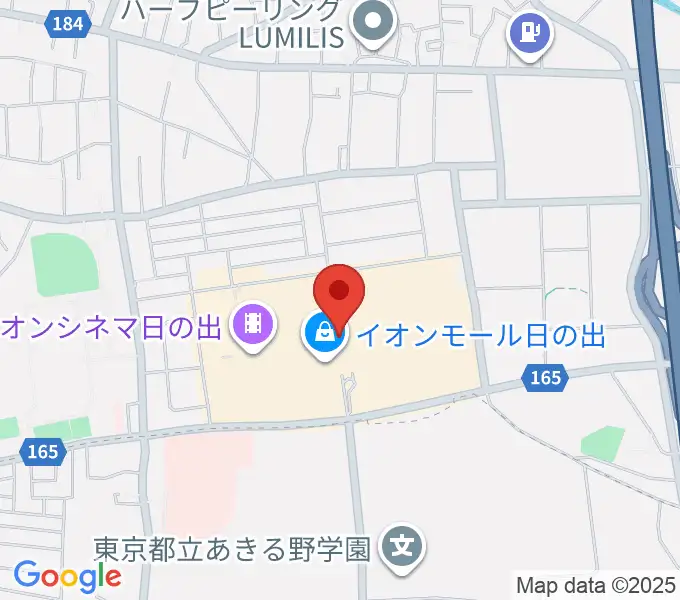 イオンシネマ日の出の地図