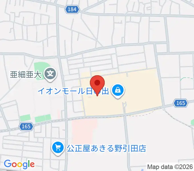 イオンシネマ日の出の地図