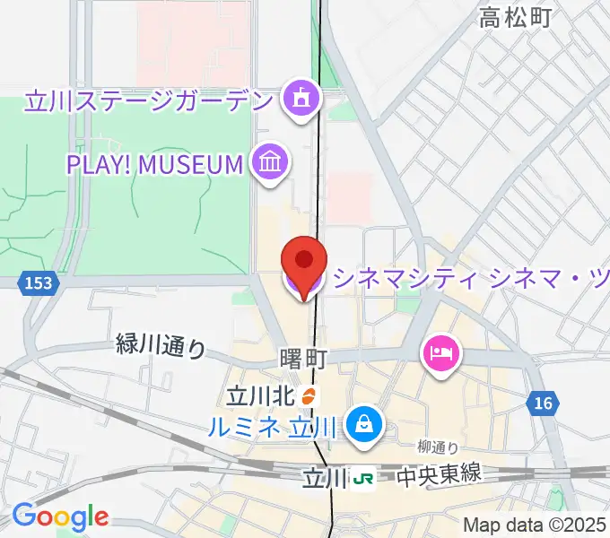 立川シネマシティ シネマ・ツーの地図