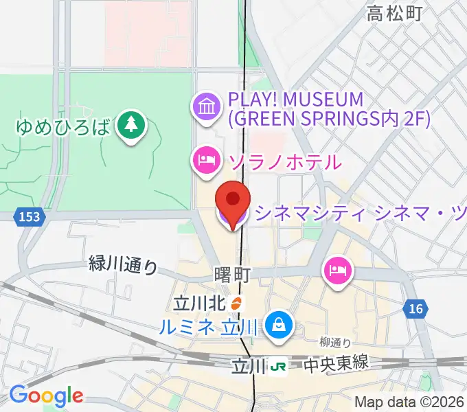 立川シネマシティ シネマ・ツーの地図