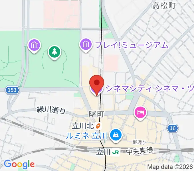 立川シネマシティ シネマ・ツーの地図