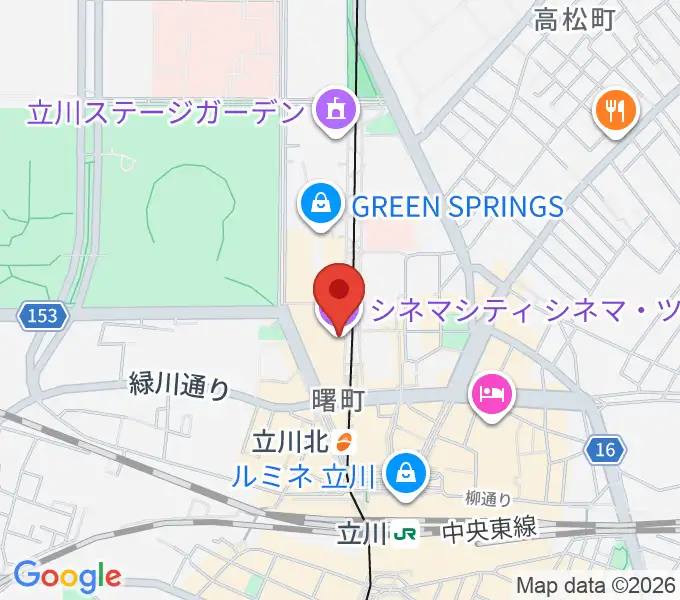 立川シネマシティ シネマ・ツーの地図