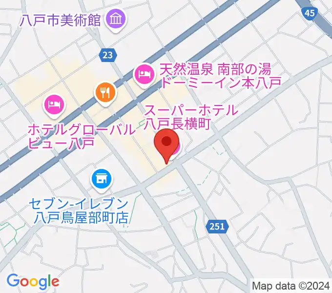 八戸フォーミーの地図