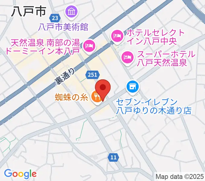 八戸フォーミーの地図