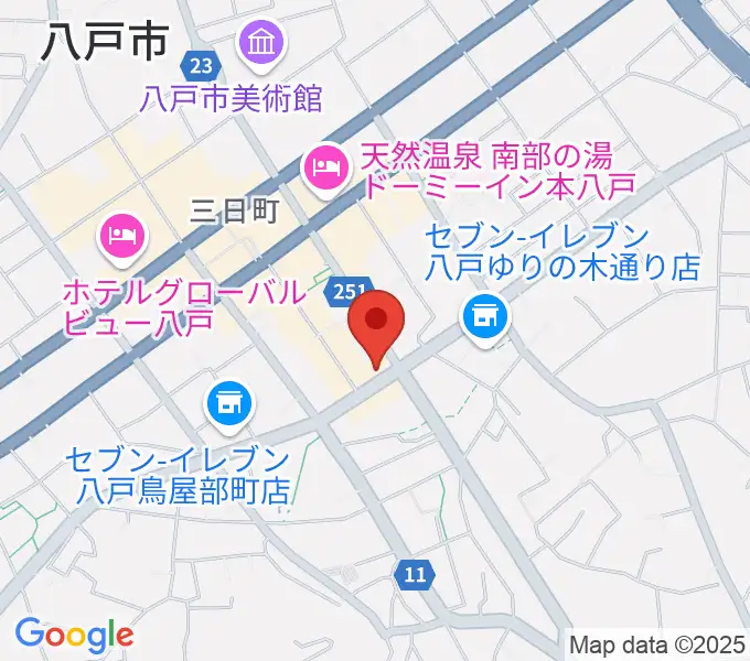 八戸フォーミーの地図