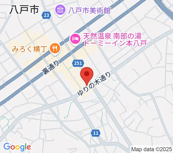 八戸フォーミーの地図