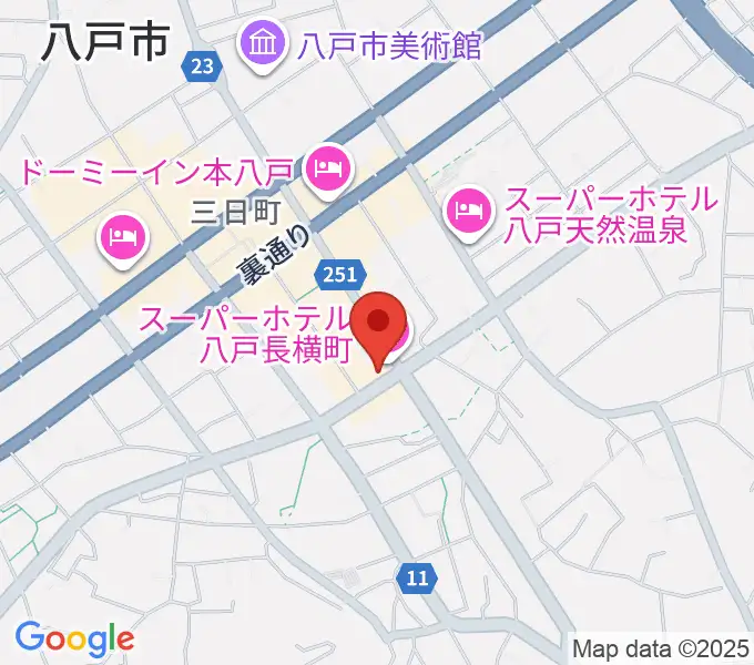 八戸フォーミーの地図