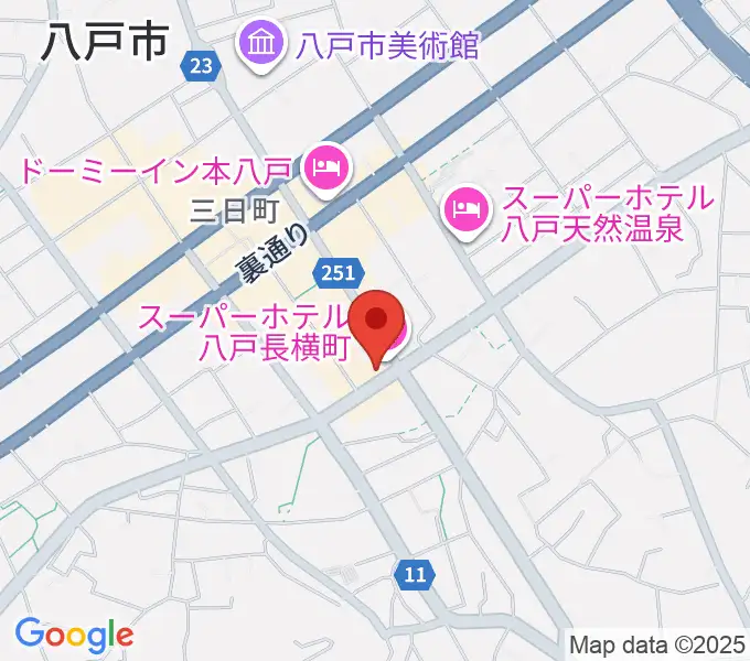 八戸フォーミーの地図