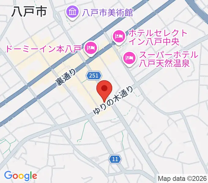 八戸フォーミーの地図