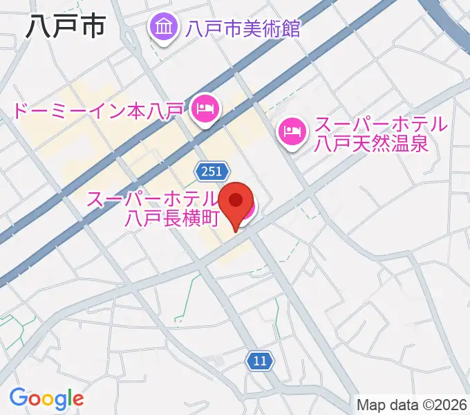 八戸フォーミーの地図