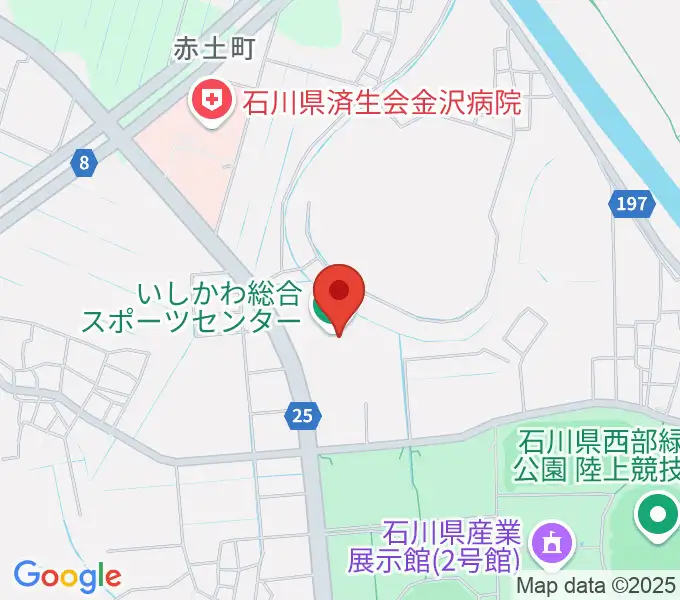 いしかわ総合スポーツセンターの地図