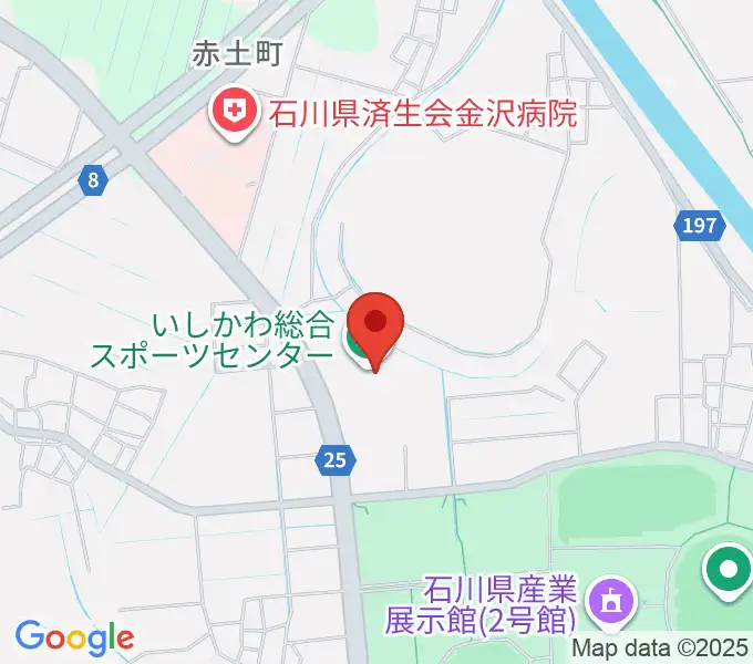 いしかわ総合スポーツセンターの地図