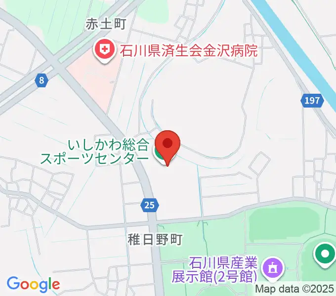 いしかわ総合スポーツセンターの地図