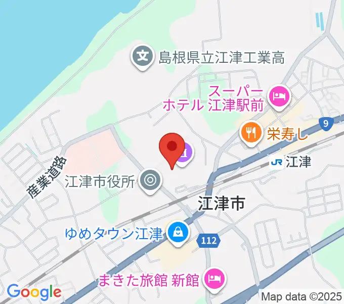 江津市総合市民センターの地図