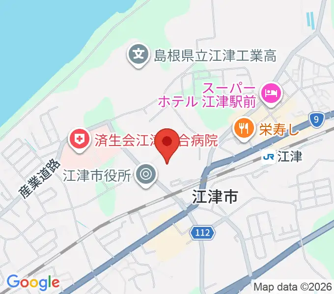 江津市総合市民センターの地図